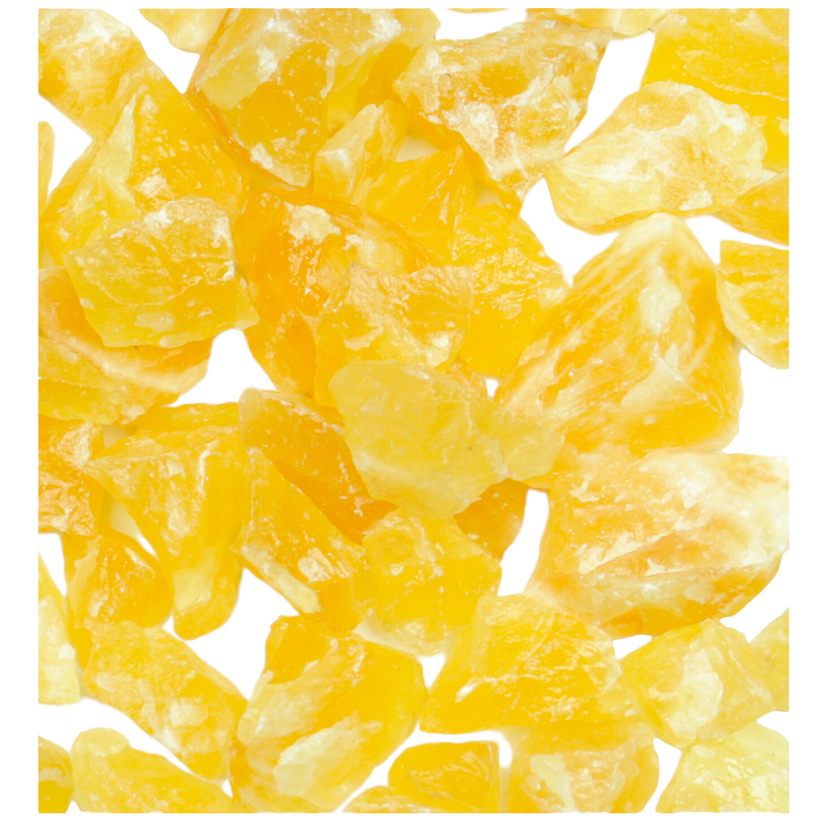 Orangencalcit - ENERGIESTEIN- Edelstein Chips für Feengarten, Dekoration oder Brunnen