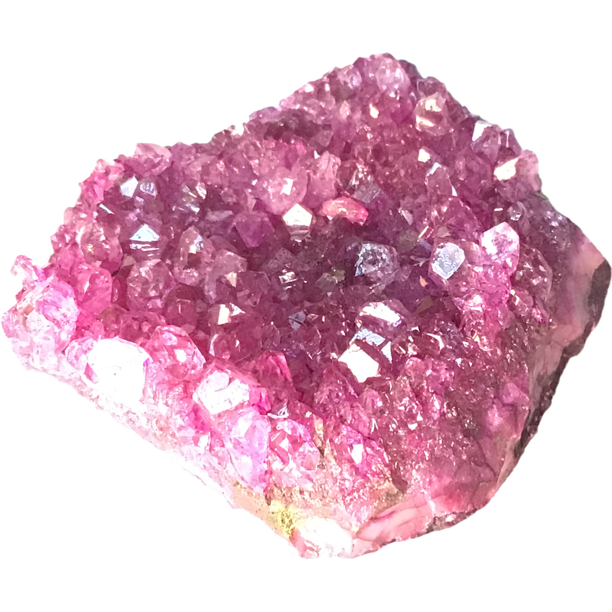 Amethyst Kristallstufe gefärbt I Cluster I 5 verschiedene Farben I 5-7 cm I incl. Organzasäckchen I Brasilien