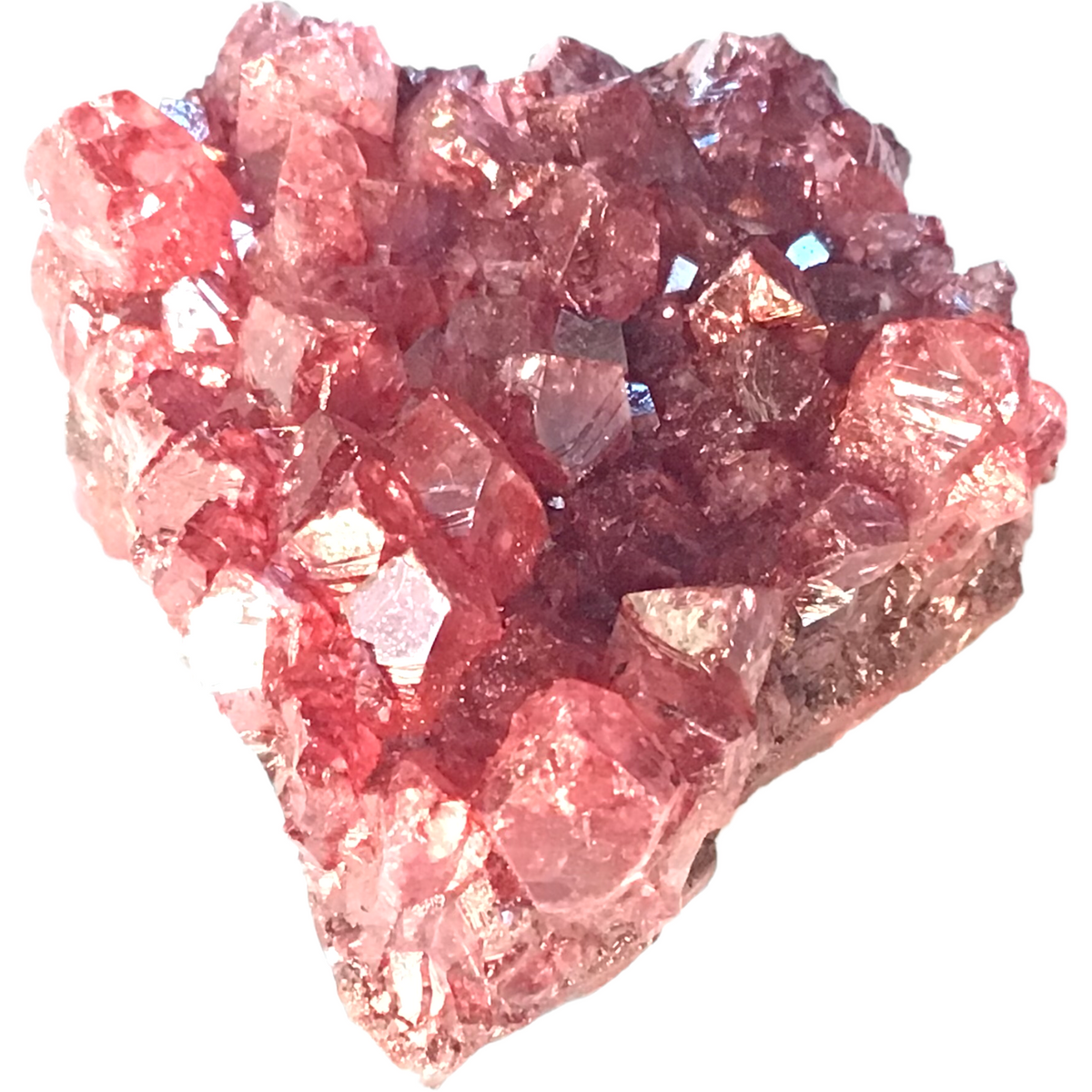 Amethyst Kristallstufe gefärbt I Cluster I 5 verschiedene Farben I 5-7 cm I incl. Organzasäckchen I Brasilien